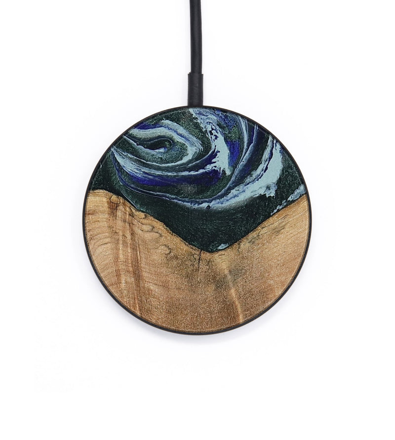 Circle Wood Wireless Charger - Donte (Green, 791138)