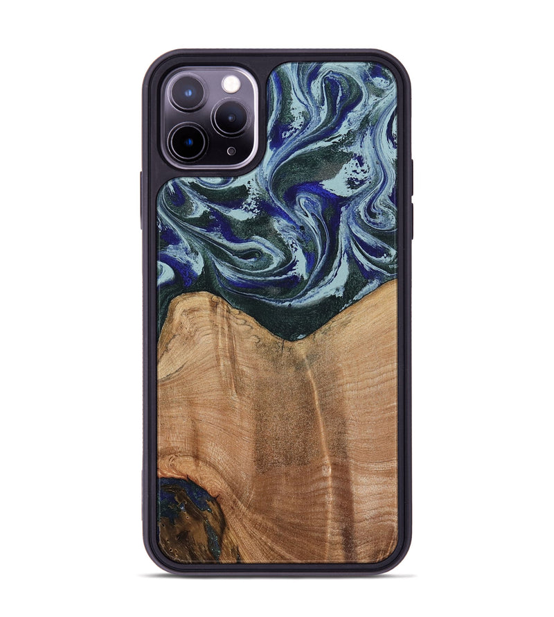 iPhone 11 Pro Max Wood Phone Case - Donte (Green, 791138)
