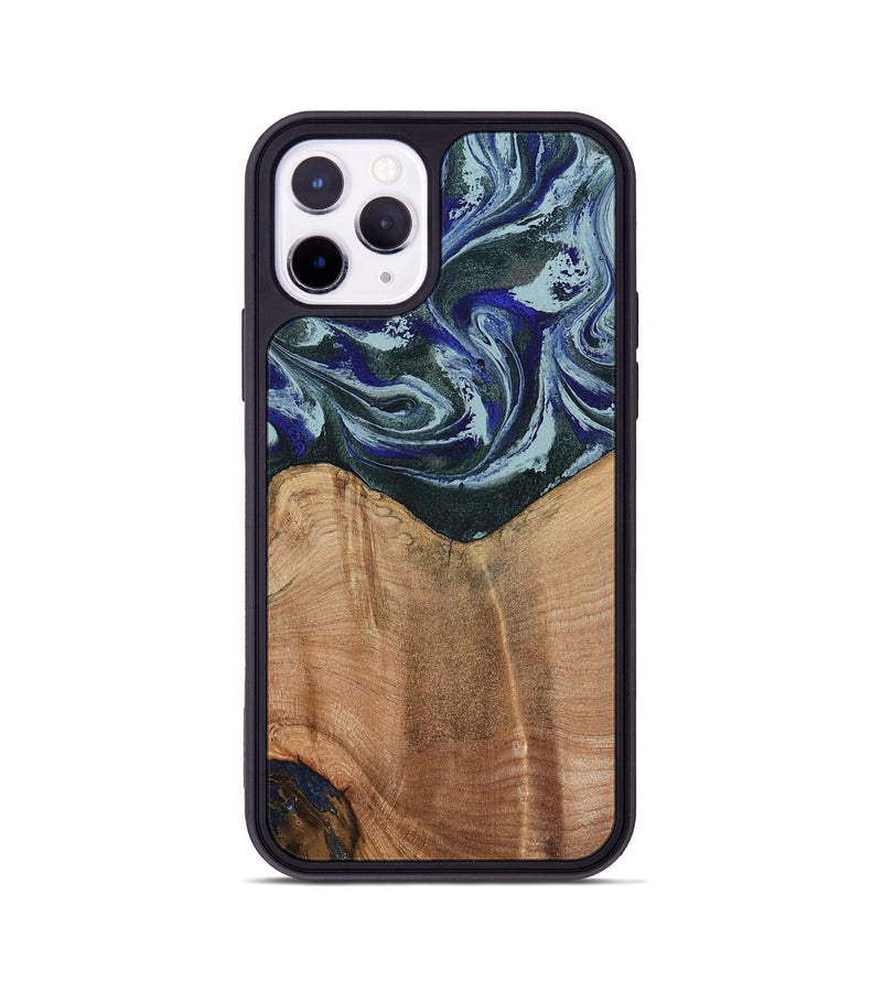 iPhone 11 Pro Wood Phone Case - Donte (Green, 791138)