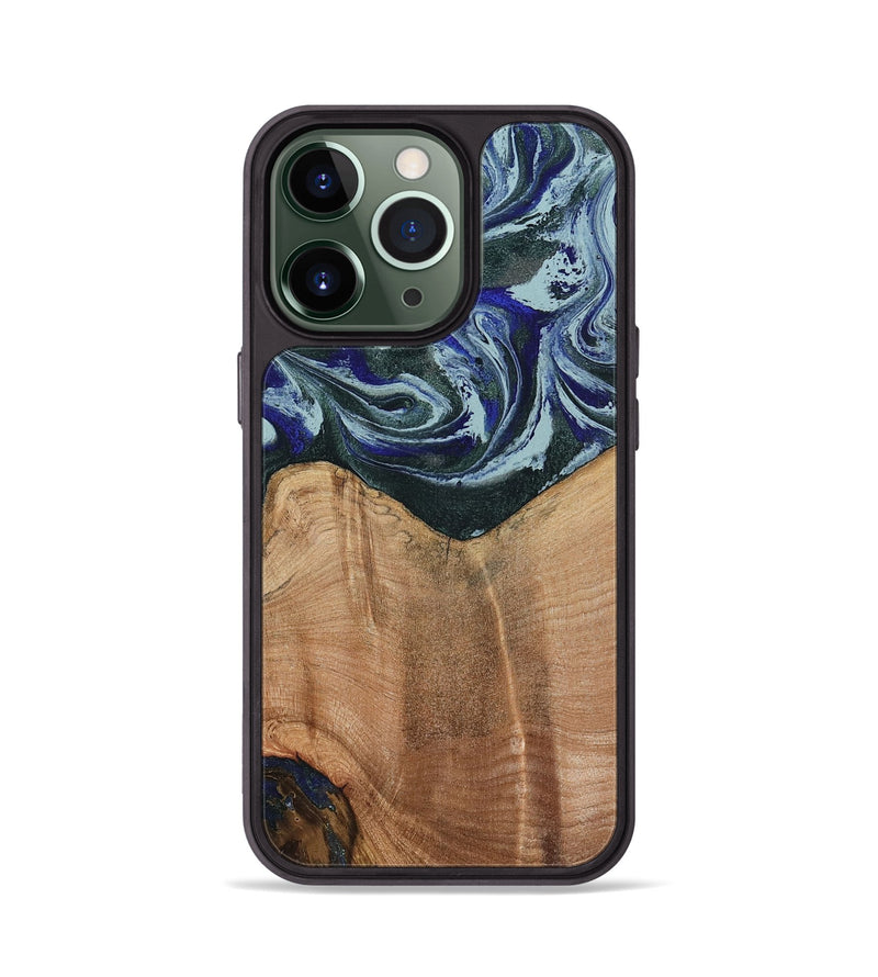 iPhone 13 Pro Wood Phone Case - Donte (Green, 791138)