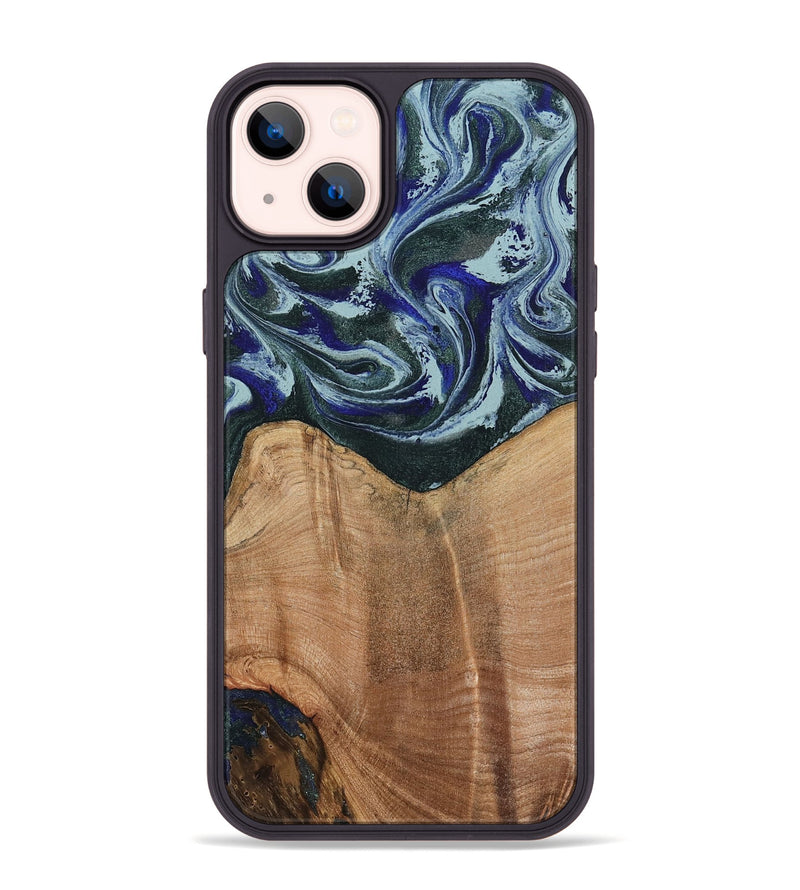 iPhone 14 Plus Wood Phone Case - Donte (Green, 791138)