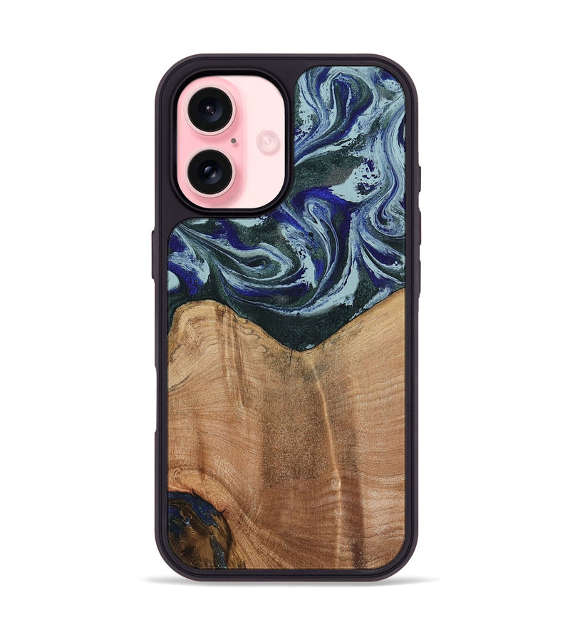 iPhone 16 Wood Phone Case - Donte (Green, 791138)