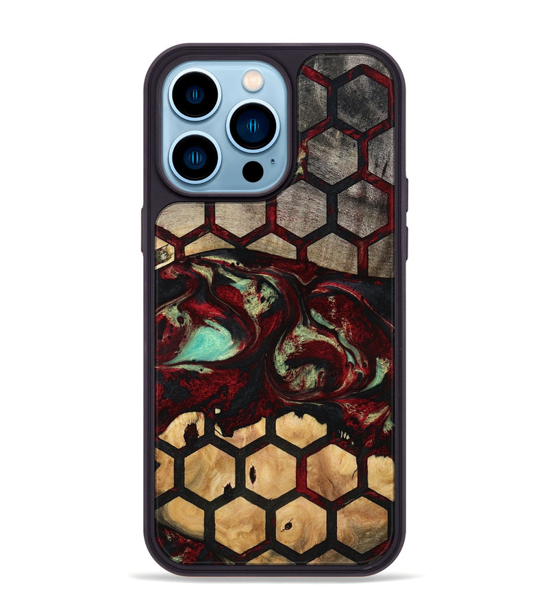 iPhone 14 Pro Max Wood Phone Case - Dorsey (Pattern, 791142)