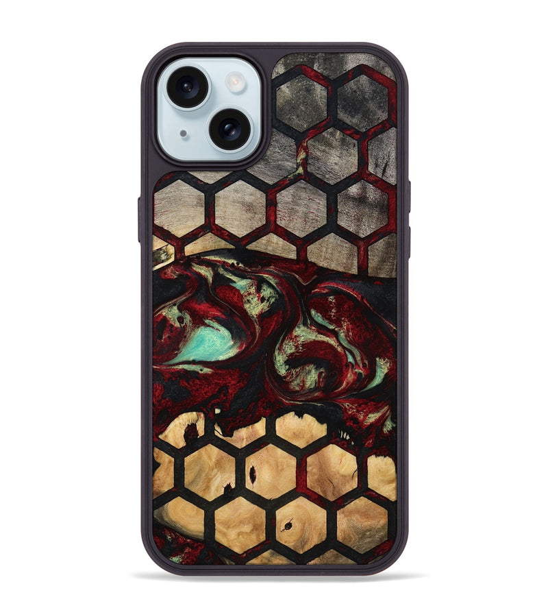iPhone 15 Plus Wood Phone Case - Dorsey (Pattern, 791142)