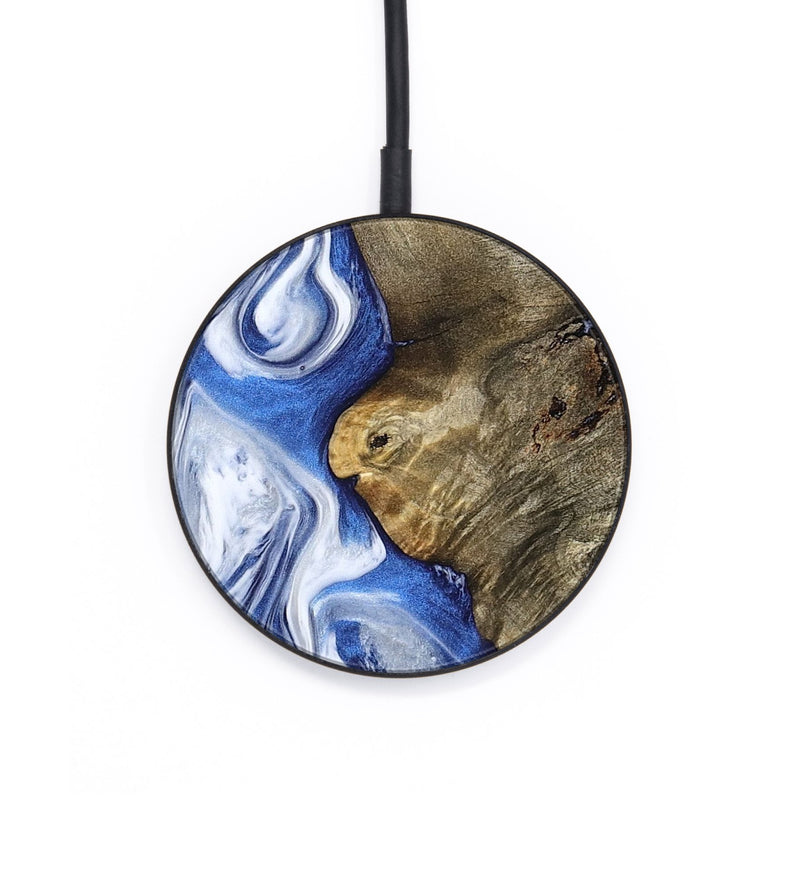 Circle Wood Wireless Charger - Raymond (Blue, 791165)