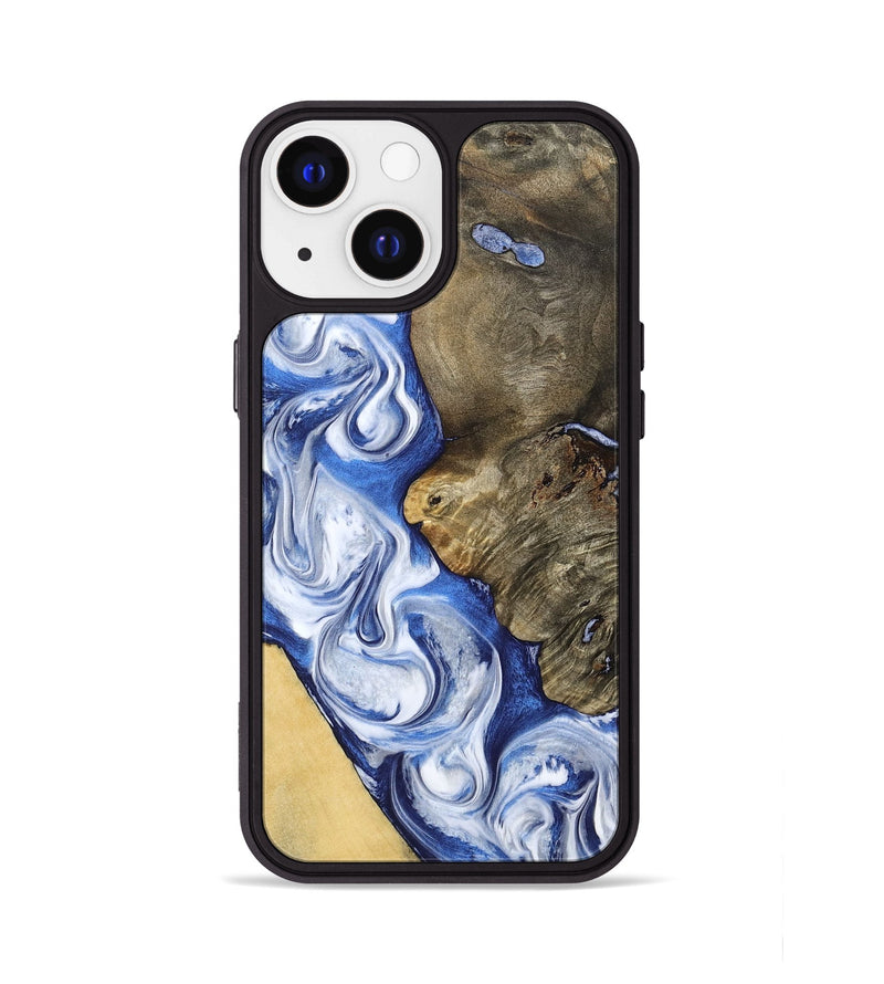 iPhone 13 Wood Phone Case - Raymond (Blue, 791165)