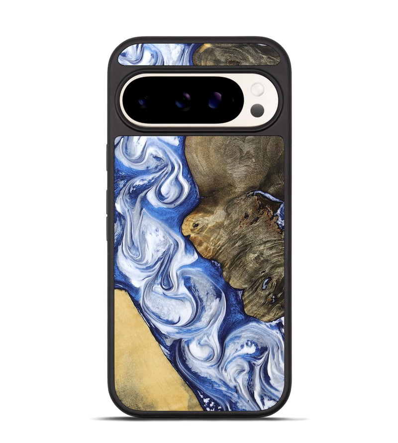 Pixel 9 Wood Phone Case - Raymond (Blue, 791165)