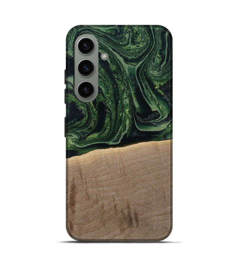 Galaxy S24 Wood Live Edge Phone Case - Malakai (Green, 791202)