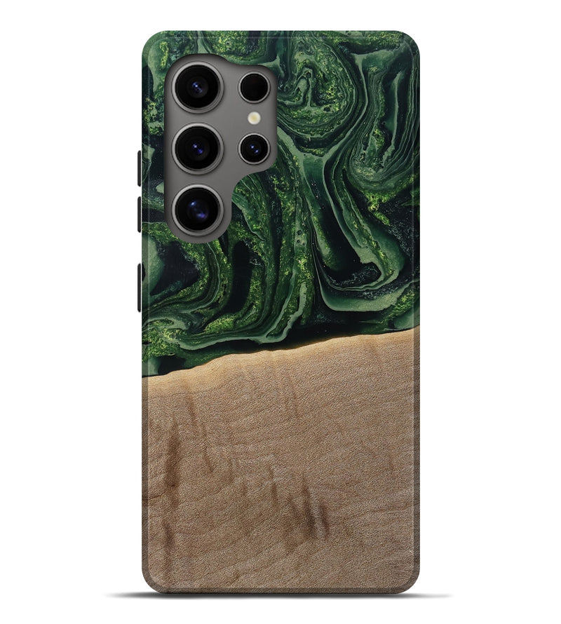 Galaxy S25 Ultra Wood Live Edge Phone Case - Malakai (Green, 791202)