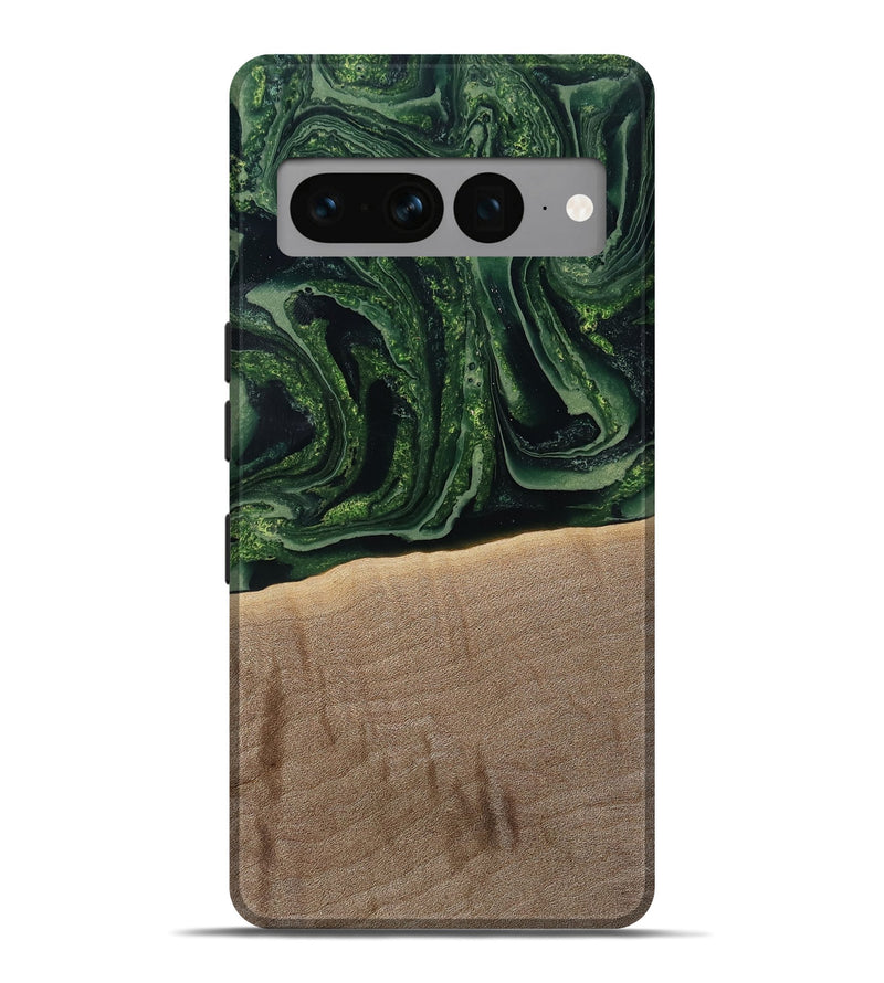 Pixel 7 Pro Wood Live Edge Phone Case - Malakai (Green, 791202)