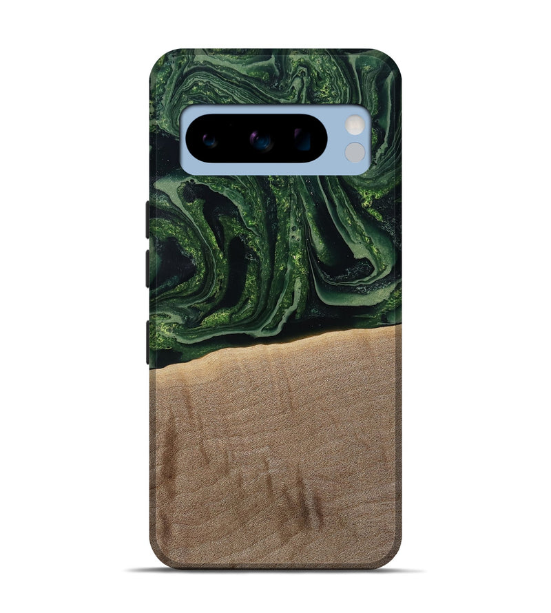 Pixel 8 Pro Wood Live Edge Phone Case - Malakai (Green, 791202)