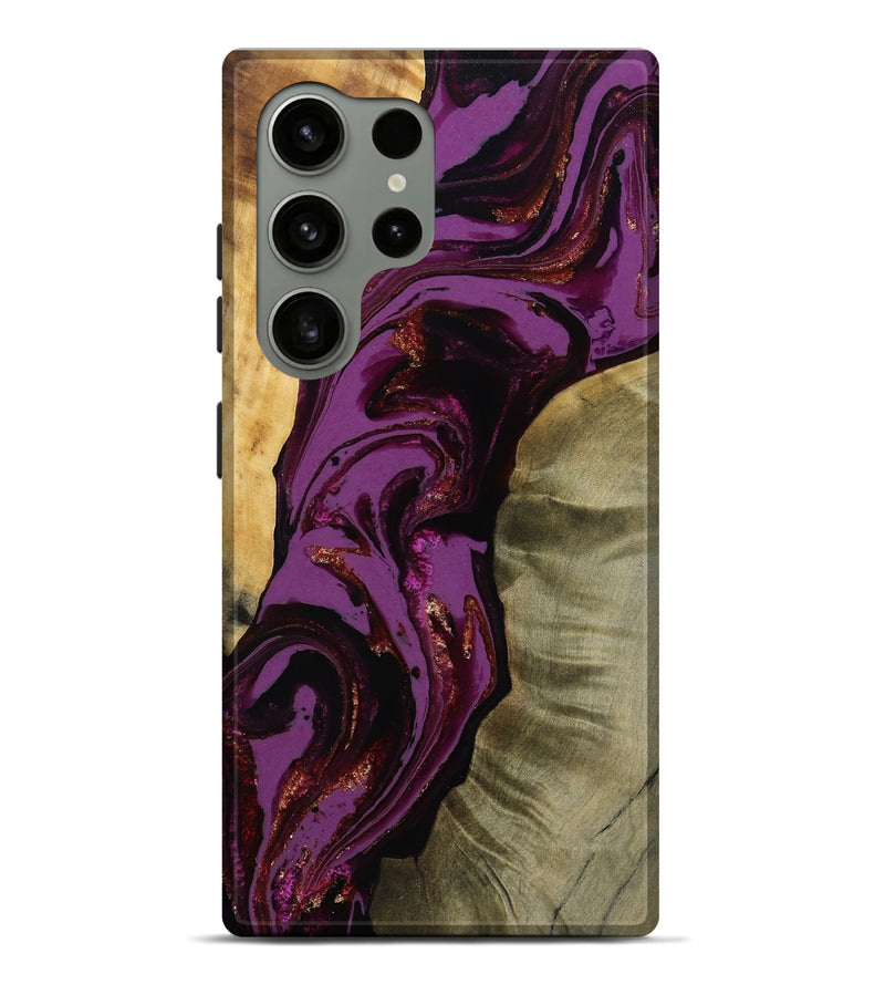 Galaxy S24 Ultra Wood Live Edge Phone Case - Ned (Purple, 791230)