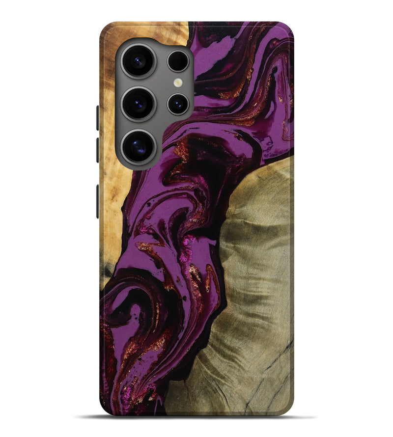 Galaxy S25 Ultra Wood Live Edge Phone Case - Ned (Purple, 791230)
