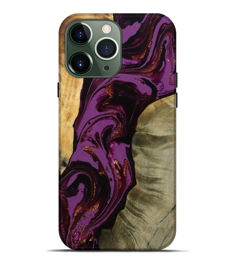 iPhone 13 Pro Max Wood Live Edge Phone Case - Ned (Purple, 791230)