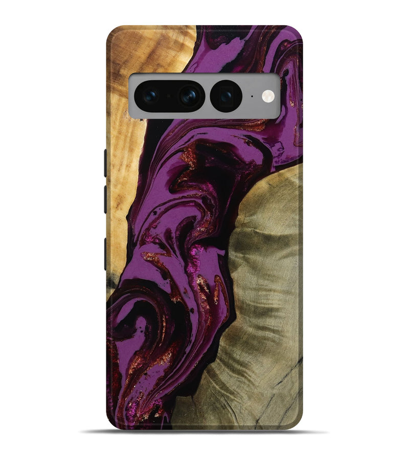 Pixel 7 Pro Wood Live Edge Phone Case - Ned (Purple, 791230)