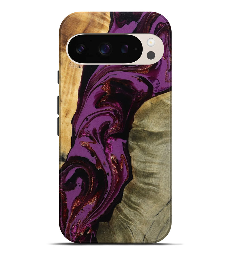 Pixel 9 Pro XL Wood Live Edge Phone Case - Ned (Purple, 791230)