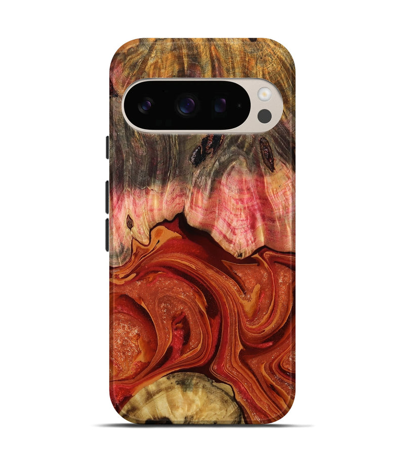 Pixel 10 Wood Live Edge Phone Case - Dorotha (Red, 791235)