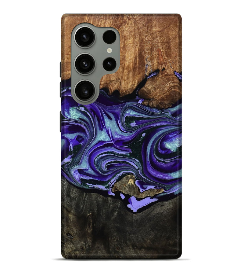 Galaxy S24 Ultra Wood Live Edge Phone Case - Lesa (Purple, 791243)