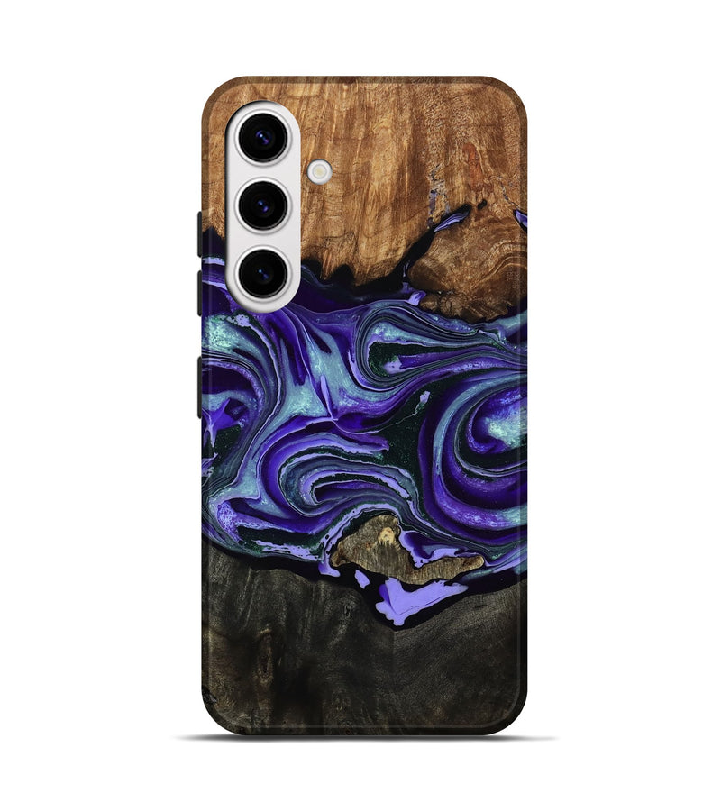Galaxy S25 Wood Live Edge Phone Case - Lesa (Purple, 791243)