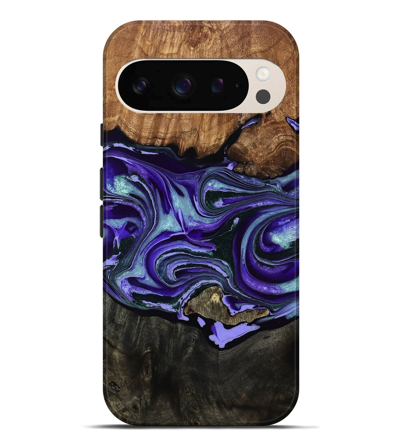 Pixel 10 Pro XL Wood Live Edge Phone Case - Lesa (Purple, 791243)