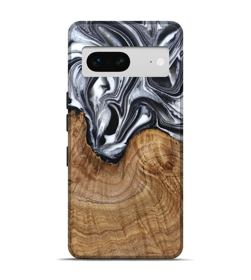 Pixel 7 Wood Live Edge Phone Case - Ross (Black & White, 791259)