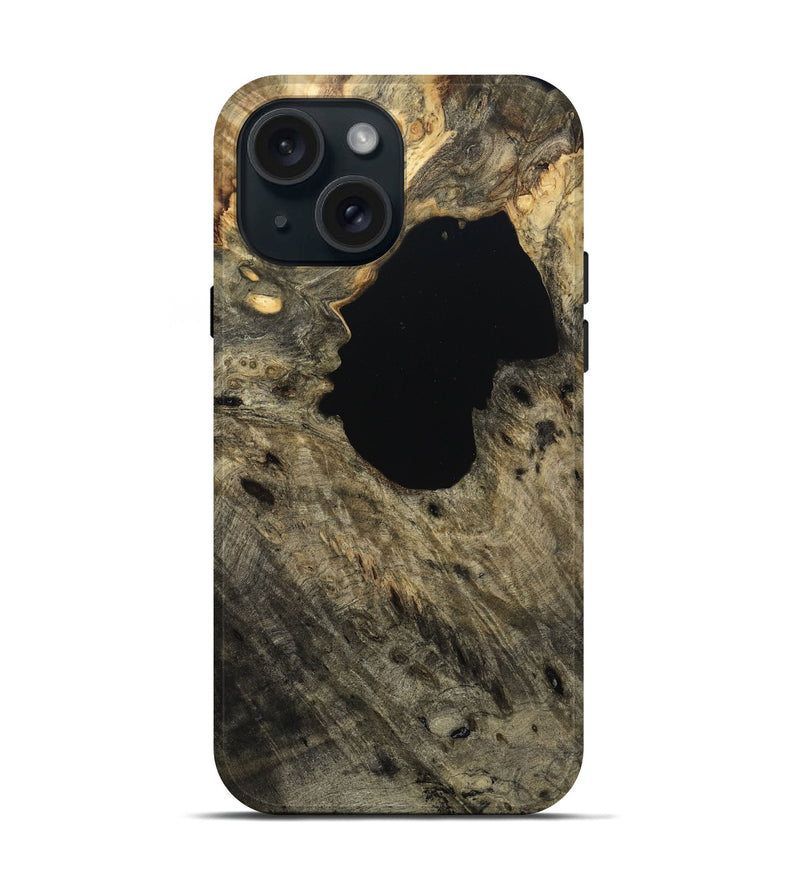 iPhone 15 Wood Live Edge Phone Case - Keanu (Wood Burl, 791265)