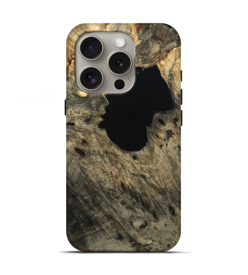 iPhone 16 Pro Wood Live Edge Phone Case - Keanu (Wood Burl, 791265)