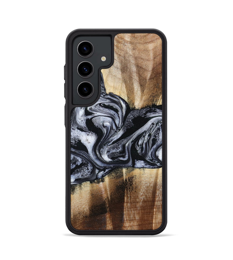 Galaxy S24 Wood Phone Case - Sky (Black & White, 791282)
