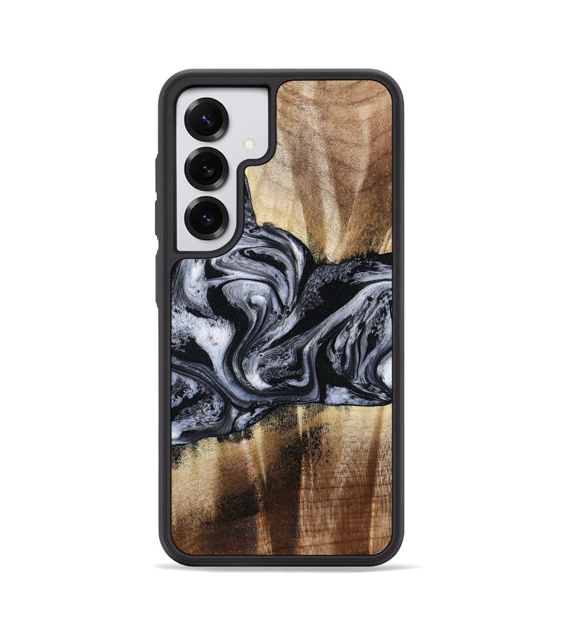 Galaxy S25 Wood Phone Case - Sky (Black & White, 791282)