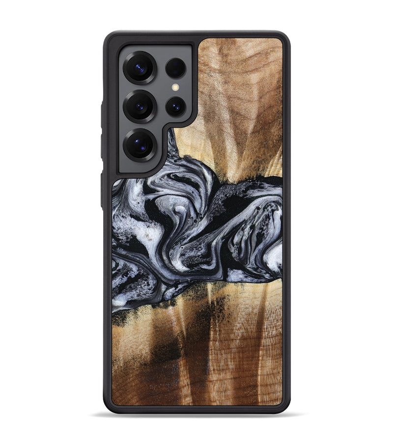 Galaxy S25 Ultra Wood Phone Case - Sky (Black & White, 791282)