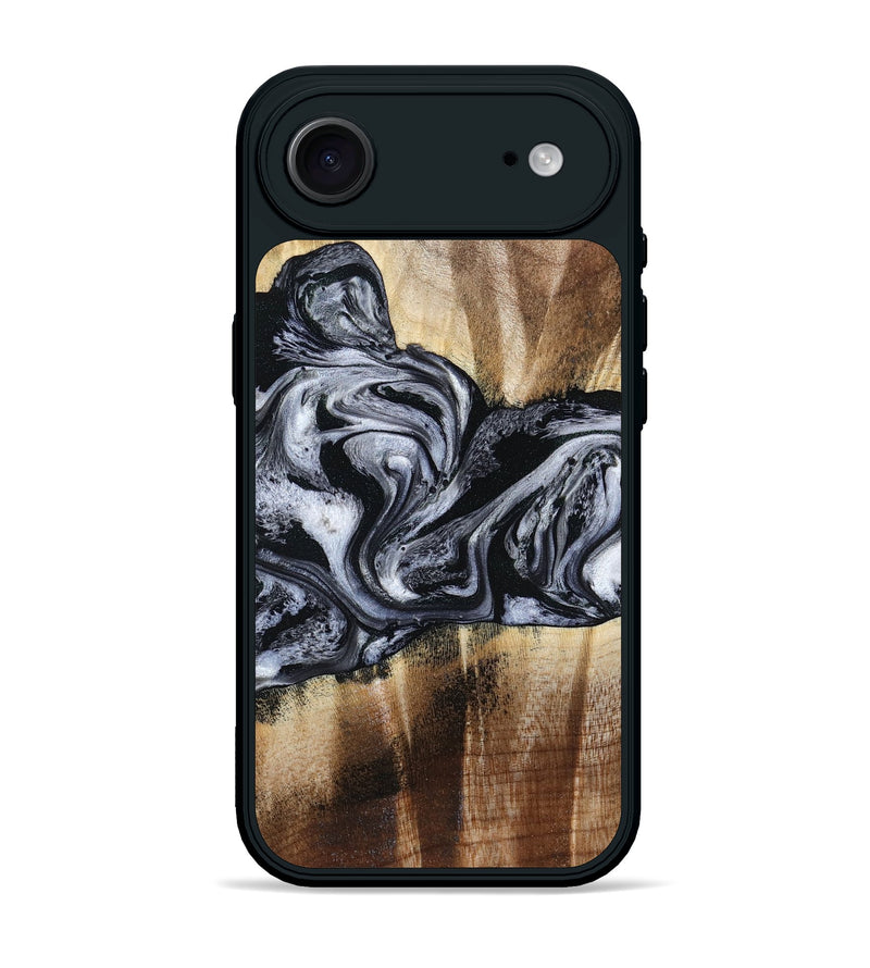 iPhone 17 Air Wood Phone Case - Sky (Black & White, 791282)