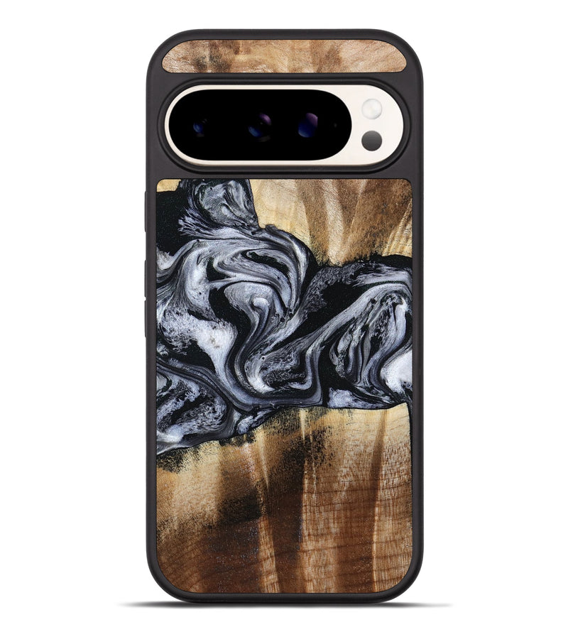 Pixel 9 Pro XL Wood Phone Case - Sky (Black & White, 791282)