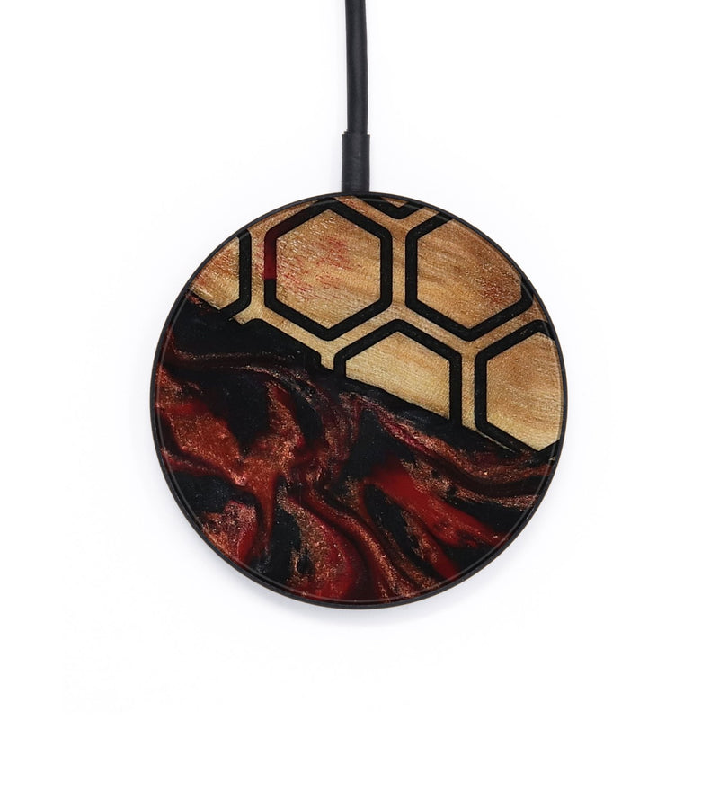 Circle Wood Wireless Charger - Jeri (Pattern, 791308)