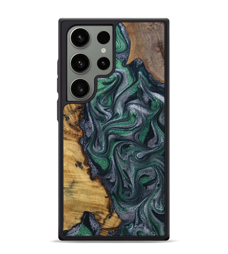 Galaxy S24 Ultra Wood Phone Case - Kamora (Green, 791332)