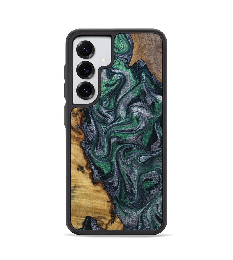Galaxy S25 Wood Phone Case - Kamora (Green, 791332)