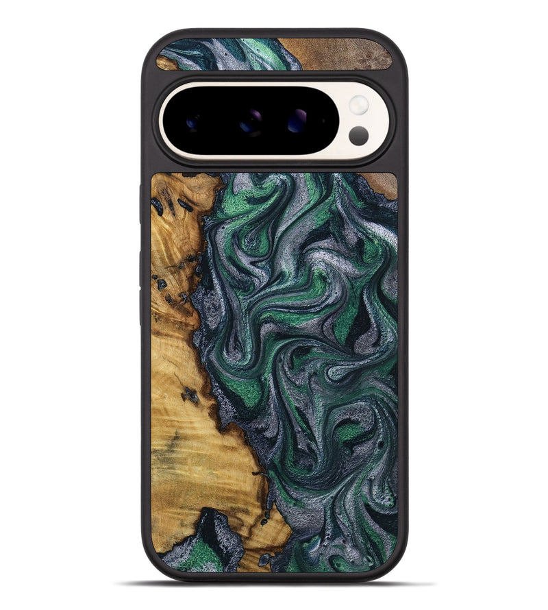 Pixel 9 Pro XL Wood Phone Case - Kamora (Green, 791332)
