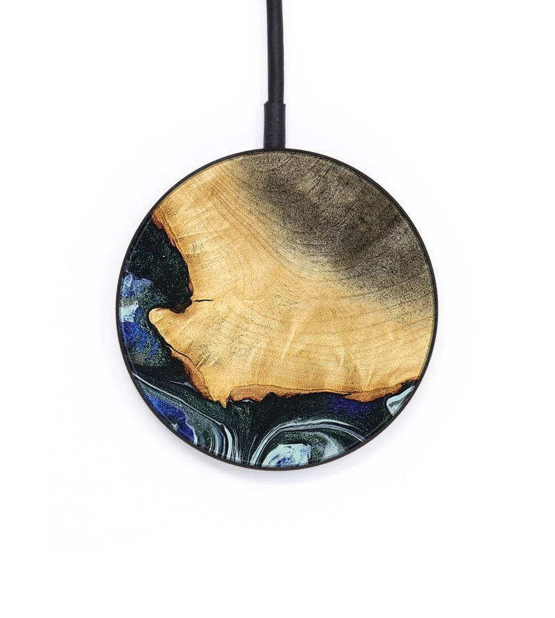 Circle Wood Wireless Charger - Elodie (Green, 791413)