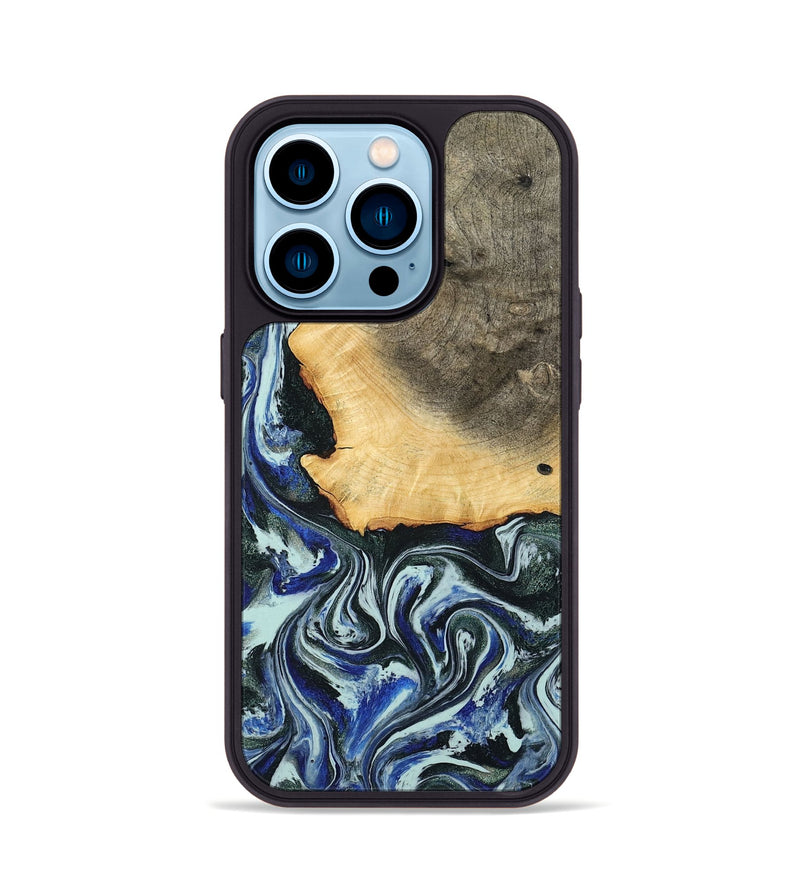 iPhone 14 Pro Wood Phone Case - Elodie (Green, 791413)