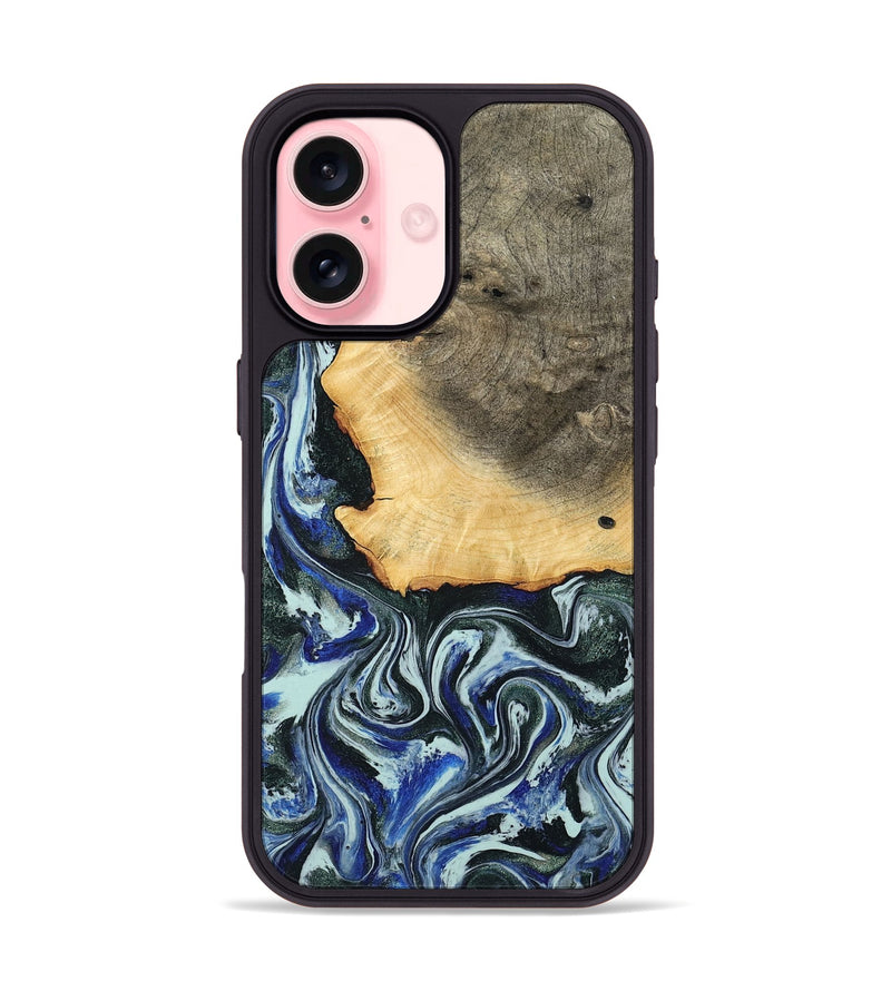 iPhone 16 Wood Phone Case - Elodie (Green, 791413)