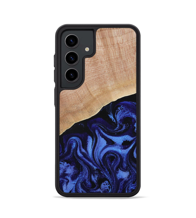 Galaxy S24 Wood Phone Case - Joana (Blue, 791414)