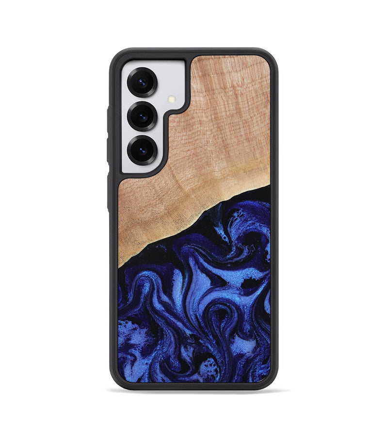 Galaxy S25 Wood Phone Case - Joana (Blue, 791414)