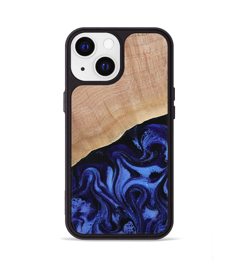 iPhone 13 Wood Phone Case - Joana (Blue, 791414)