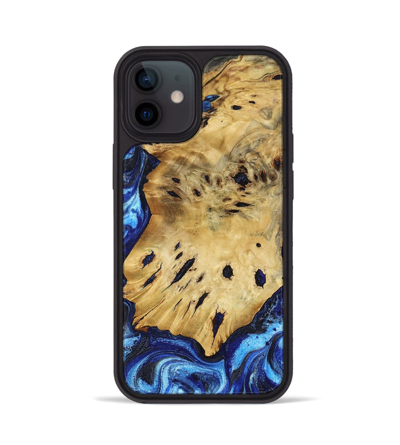 iPhone 12 Wood Phone Case - Marci (Blue, 791415)