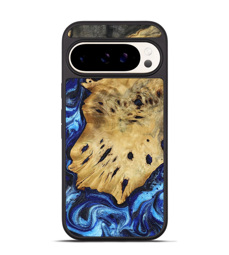 Pixel 9 Pro Wood Phone Case - Marci (Blue, 791415)