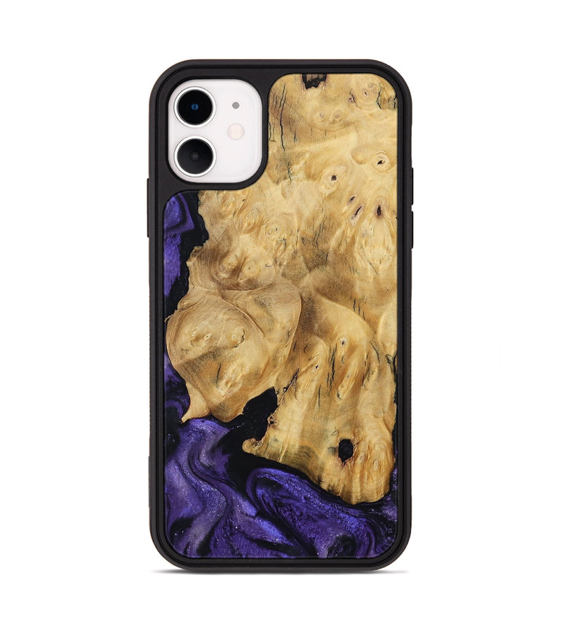 iPhone 11 Wood Phone Case - Elena (Purple, 791433)