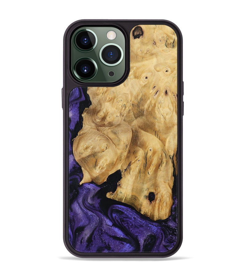 iPhone 13 Pro Max Wood Phone Case - Elena (Purple, 791433)