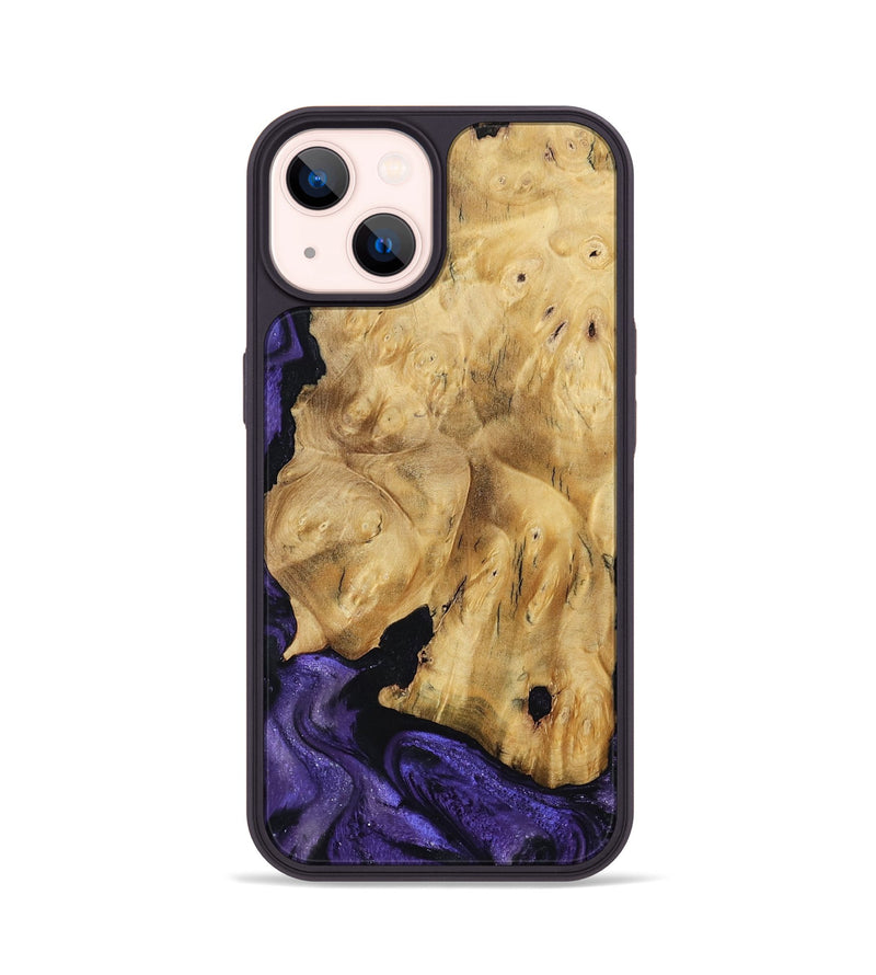 iPhone 14 Wood Phone Case - Elena (Purple, 791433)