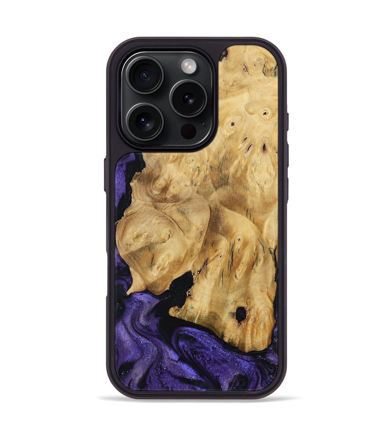 iPhone 16 Pro Wood Phone Case - Elena (Purple, 791433)