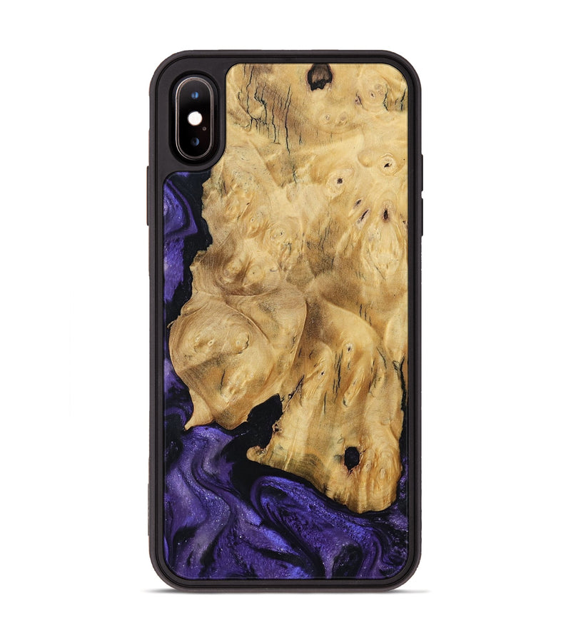 iPhone Xs Max Wood Phone Case - Elena (Purple, 791433)