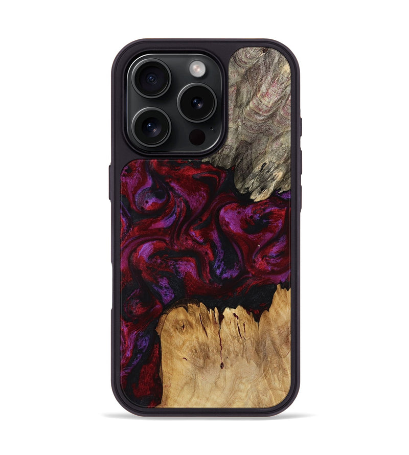 iPhone 16 Pro Wood Phone Case - Wilmer (Red, 791437)